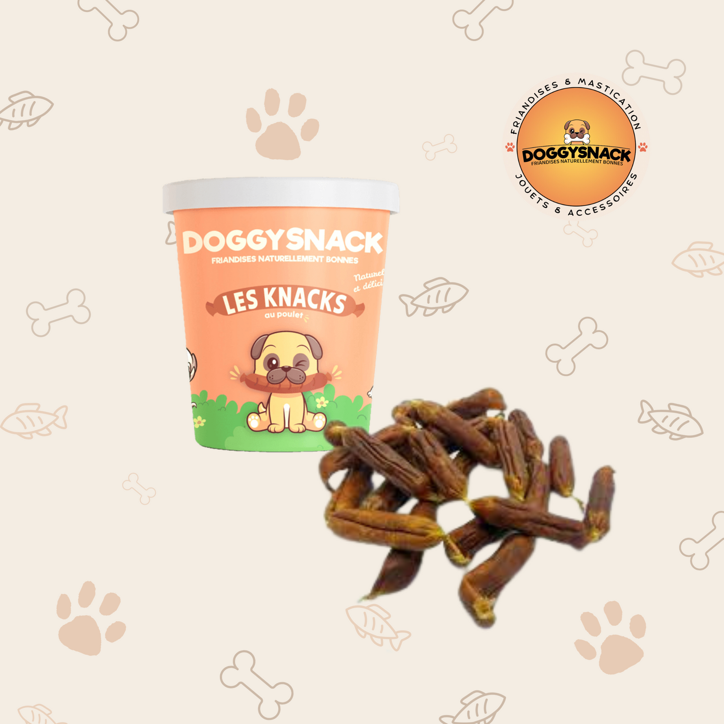 Les Knacks au Poulet 150G