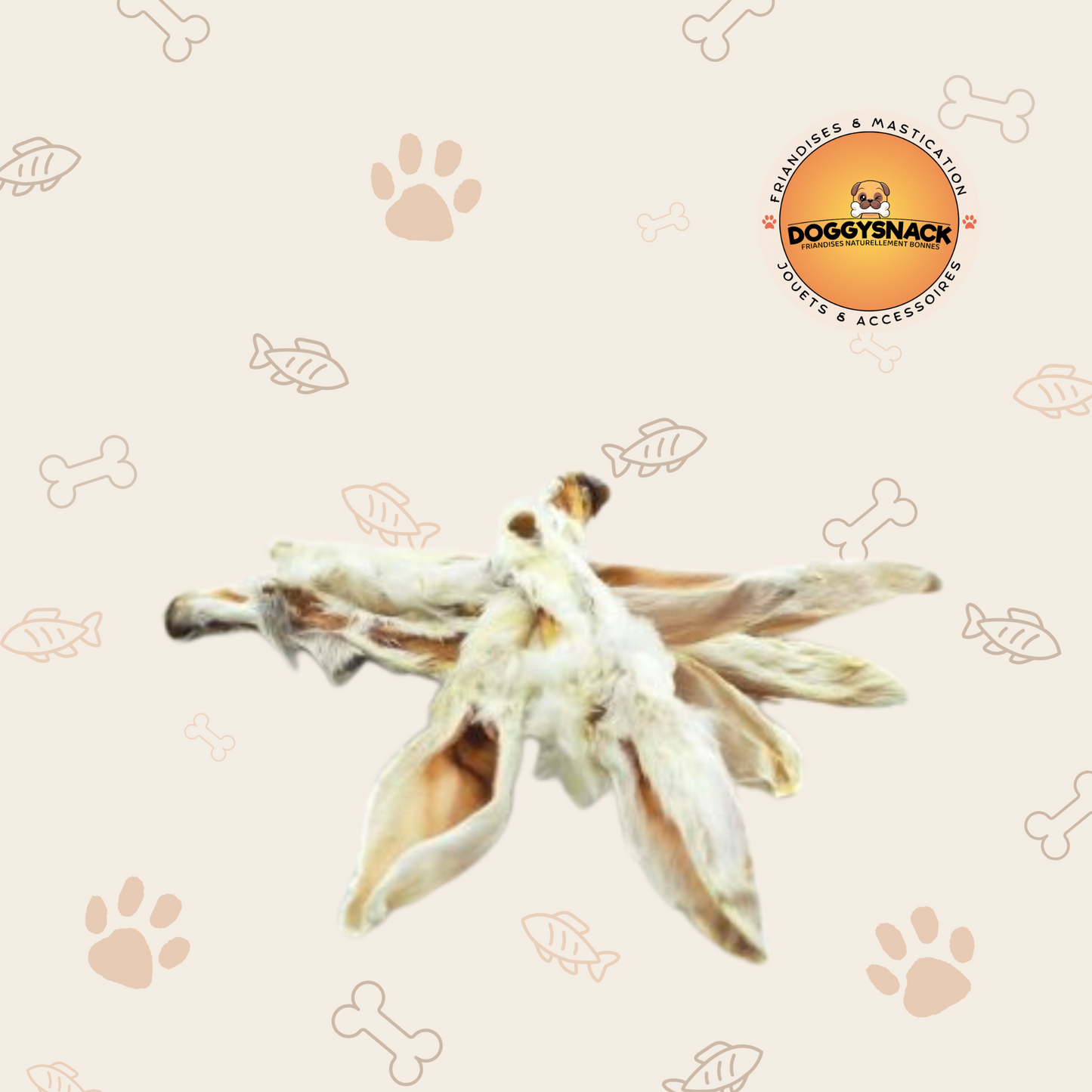 Oreilles de Lapin avec poils